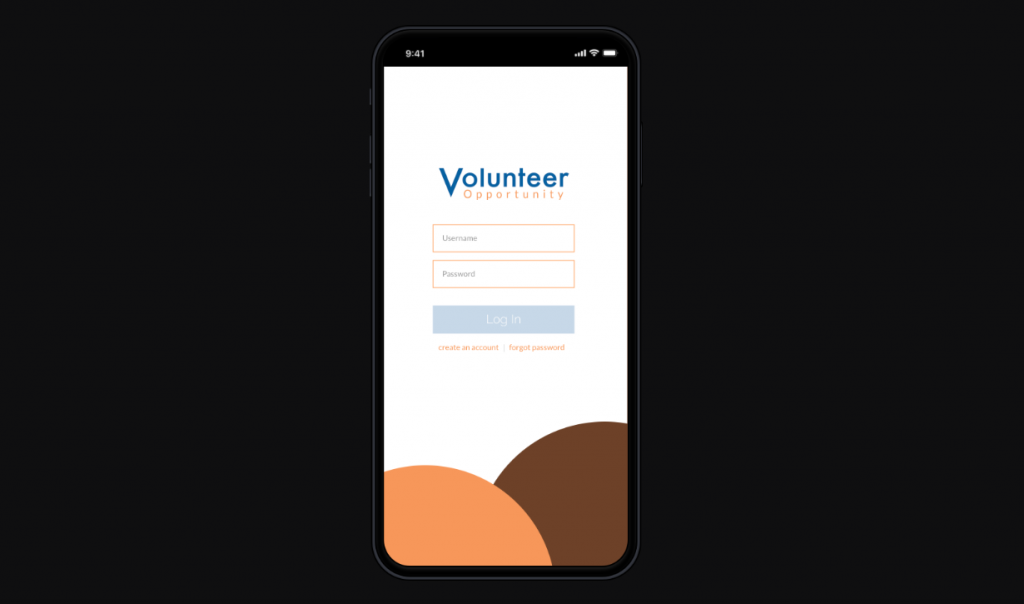 volunteer opportunity app prototype