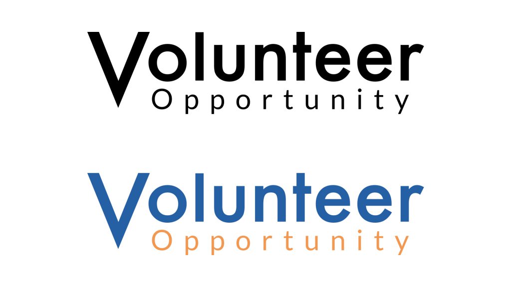 volunteer opportunity logo design