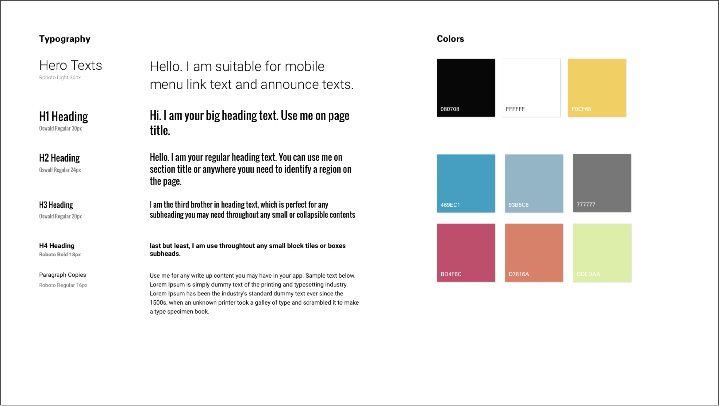 5Ds Style Guide